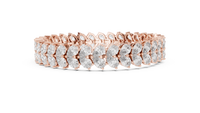 Seraphina Pear-Shaped Diamond Line Bracelet