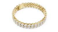 Seraphina Pear-Shaped Diamond Line Bracelet
