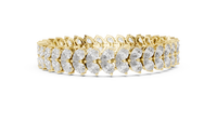 Seraphina Pear-Shaped Diamond Line Bracelet