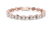 Seraphine Pear & Marquise Diamond Line Bracelet