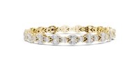 Seraphine Pear & Marquise Diamond Line Bracelet