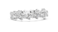 Emerald Rectangle Diamond Link Bracelet