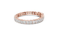 Continuous Princess Cut Diamond Link Bracelet