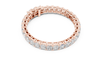 Continuous Princess Cut Diamond Link Bracelet