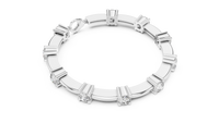 Round Solitaire Station  Sleek Link Bracelet
