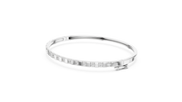 Round Diamond Prong Station Bracelet