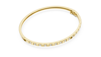 Round Diamond Prong Station Bracelet