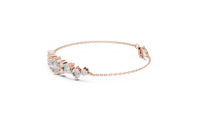 Round Multi-Size Diamond Link Bracelet