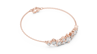 Round Multi-Size Diamond Link Bracelet