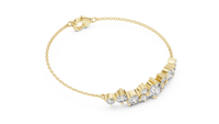 Round Multi-Size Diamond Link Bracelet