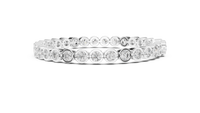 Round Bezel-Set Diamond Link Bracelet