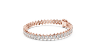Continuous Emerald-Cut Rectangle Diamond Link Bracelet