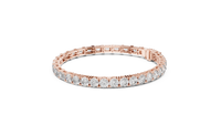 Mixed Emerald & Round Diamond Link Bracelet