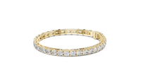 Mixed Emerald & Round Diamond Link Bracelet