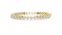 Continuous Round Diamond Link Bracelet