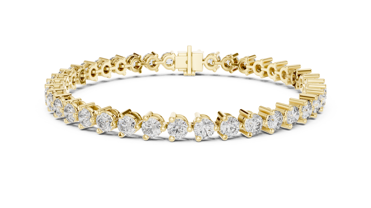 Continuous Round Diamond Link Bracelet