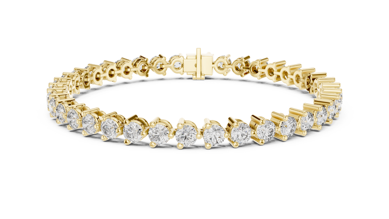 Continuous Round Diamond Link Bracelet