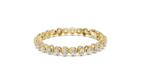 Diamond Link Bracelet Continuous Cushion-Cut