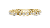 Diamond Link Bracelet Continuous Cushion-Cut
