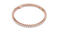 Round Brilliant Diamond Tennis Link Bracelet