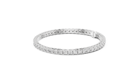 Round Brilliant Diamond Tennis Link Bracelet