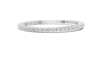 Round Brilliant Diamond Tennis Link Bracelet