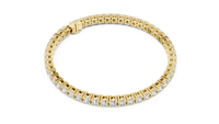 Round Brilliant Diamond Tennis Link Bracelet
