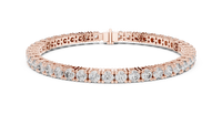 Classic Round Brilliant Diamond Link Bracelet