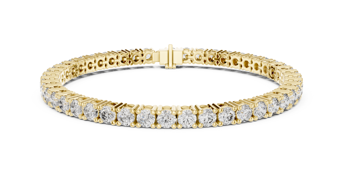 Classic Round Brilliant Diamond Link Bracelet