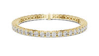 Classic Round Brilliant Diamond Link Bracelet