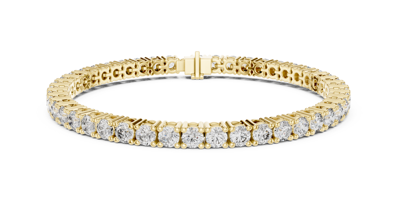 Classic Round Brilliant Diamond Link Bracelet