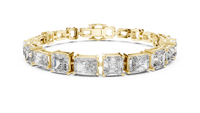 Radiant & Emerald Geometric Link Bracelet