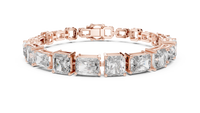 Mixed-Cut Radiant & Emerald Diamond Bracelet