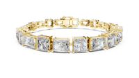 Mixed-Cut Radiant & Emerald Diamond Bracelet