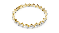 Alternating Emerald & Radiant Diamond Link Bracelet