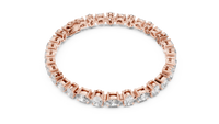 Elegant Oval Diamond Link Arrangement Bracelet