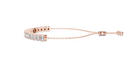 Round Diamond Flexible Tennis Bracelet