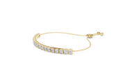 Round Diamond Flexible Tennis Bracelet