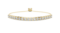 Round Diamond Flexible Tennis Bracelet