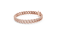 Pavé Round Diamond Cuban Link Bracelet