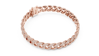 Pavé Round Diamond Cuban Link Bracelet