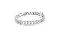 Pavé Round Diamond Cuban Link Bracelet