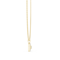 Round Diamond Princess Accent Pendant Necklace