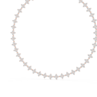 Round Diamond Cluster Pendant Necklace