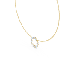 Multi-Shape Diamond Floral Cluster Pendant Necklace