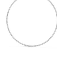 Emerald & Round Diamond Pendant Necklace