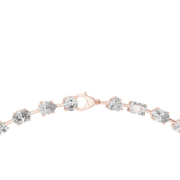 Elegant Multi-Shape Diamond Station Necklace