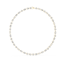 Elegant Multi-Shape Diamond Station Necklace