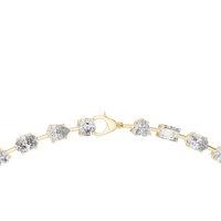Elegant Multi-Shape Diamond Station Necklace