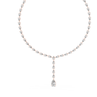 Pear Diamond Drop Pendant Necklace